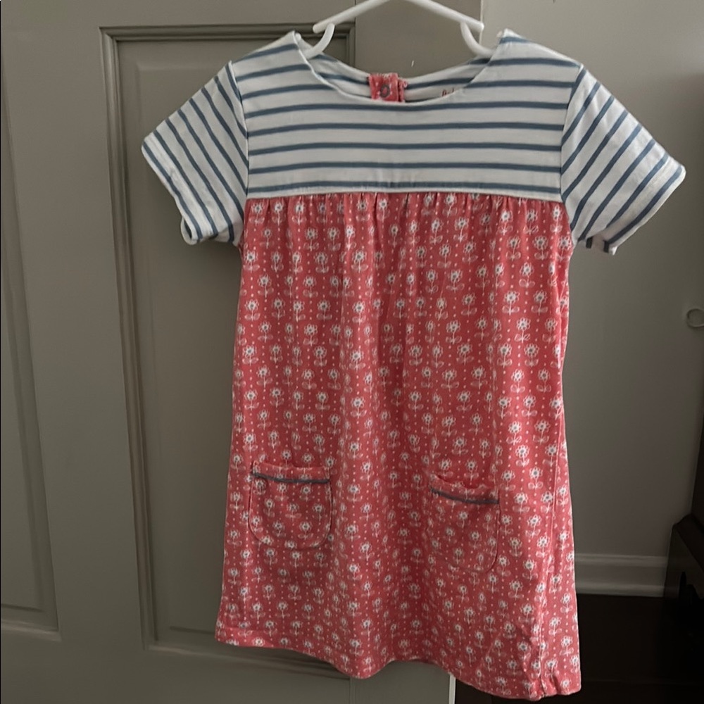 Baby Boden Striped and Floral Kids Dress